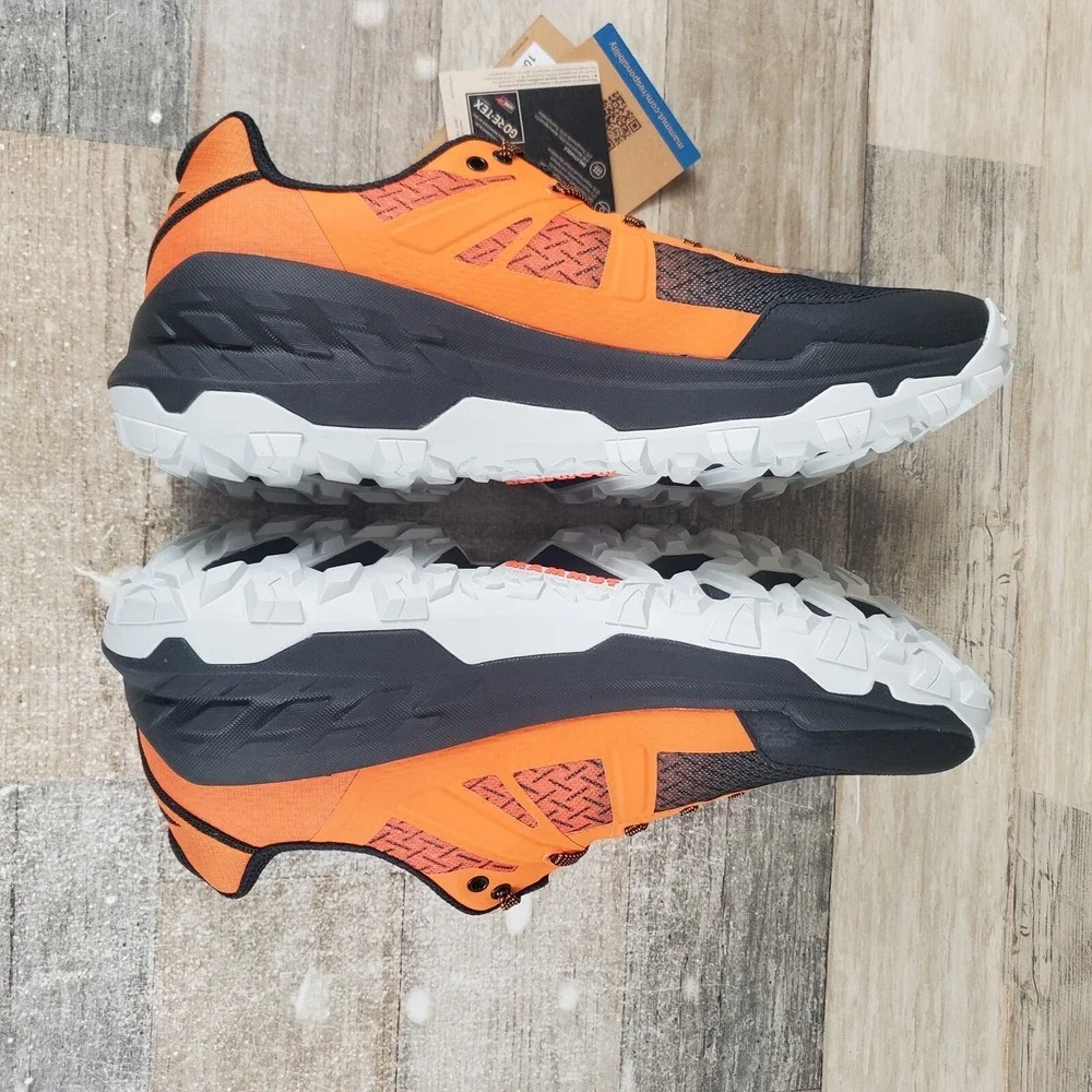 Mammut Sertig II Low GTX Mens Shoes Sz 9.5 Dark Steel Tangerine‎ Hiking Sneakers